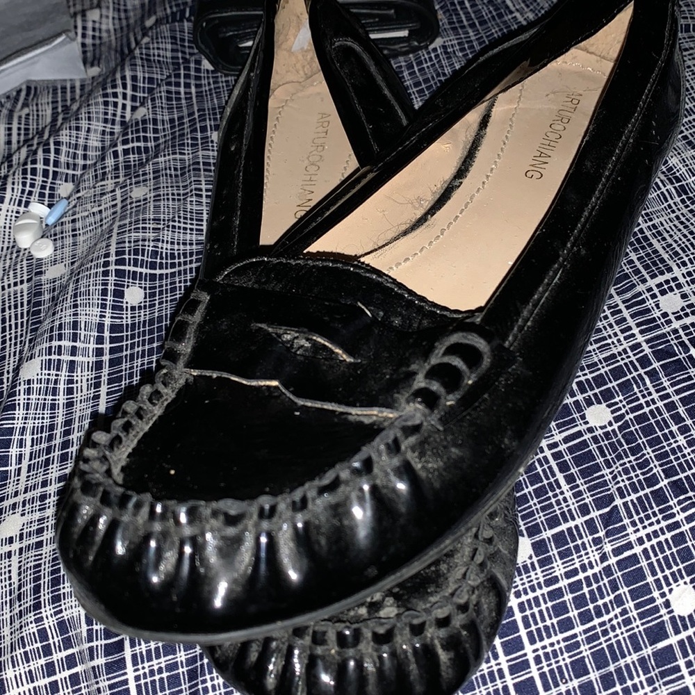 Black patent Arturo chiang loafers! Slightly used but like new still